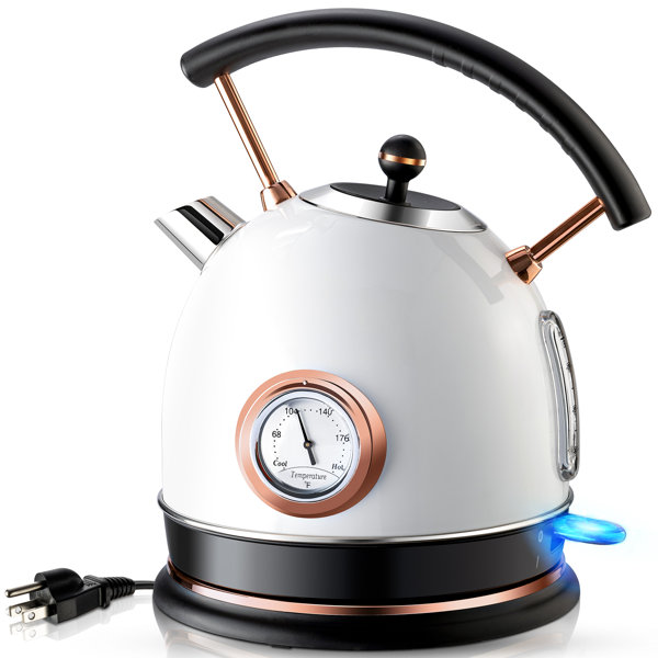 SUSTEAS 1.8L Electric Water Kettle with Temperature Gauge, Hot Water